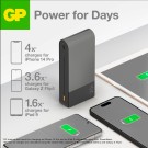 GP Powerbank M2+ 20000 mAh Grå thumbnail