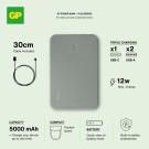 GP Powerbank PLUS 5000 mAh Grå thumbnail